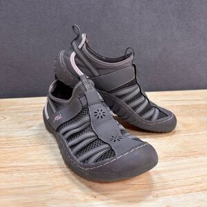 JBU Jambu Arabella Slip On Trail Shoes Women 6M Grey & Pink EUC